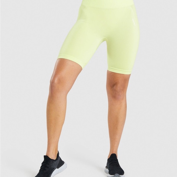 Gymshark Women's Lime Green Shorts - Picture 6 of 9